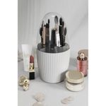 Ingrijire personala si Cosmetice - Machiaj - Accesorii machiaj - Organizator machiaj, Hermia, plastic, alb, 13x13x25 cm - Infinity.ro