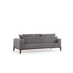 Casa si Gradina - Mobilier - Canapele si coltare - Canapele - Canapea extensibila 3 locuri, Hanah Home, lemn fag si PAL, gri deschis, 225x92x75 cm - Infinity.ro