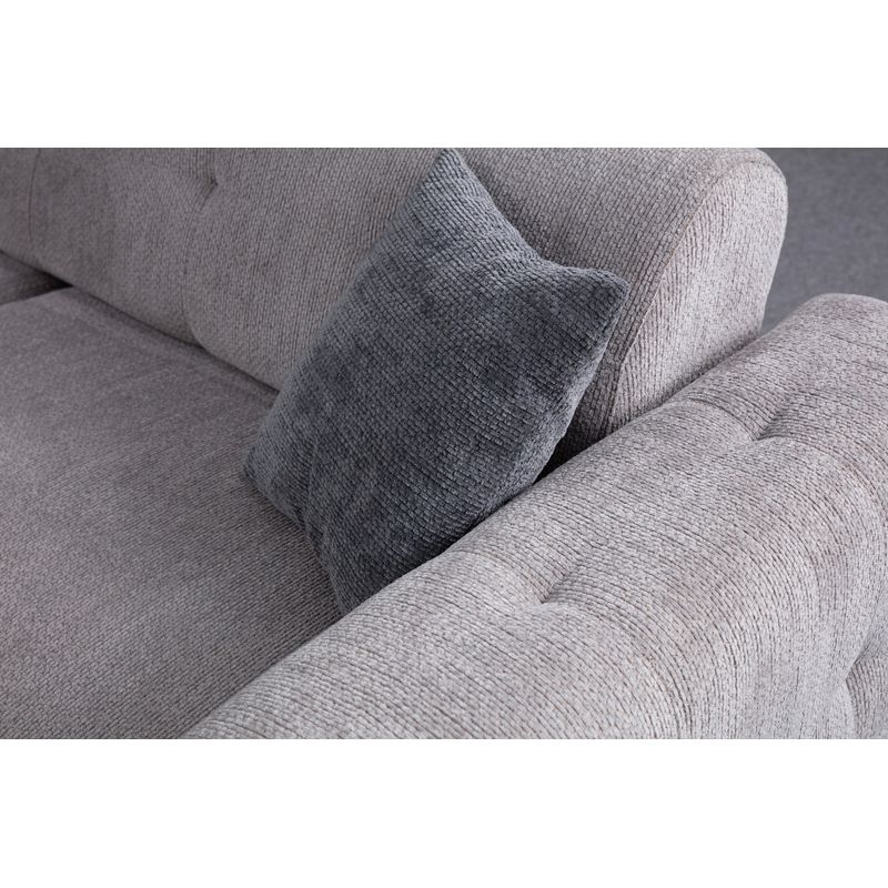 Casa si Gradina - Mobilier - Canapele si coltare - Coltare - Coltar, Atelier Del Sofa, lemn de fag si pal, gri deschis, 260x300x95 cm - Infinity.ro