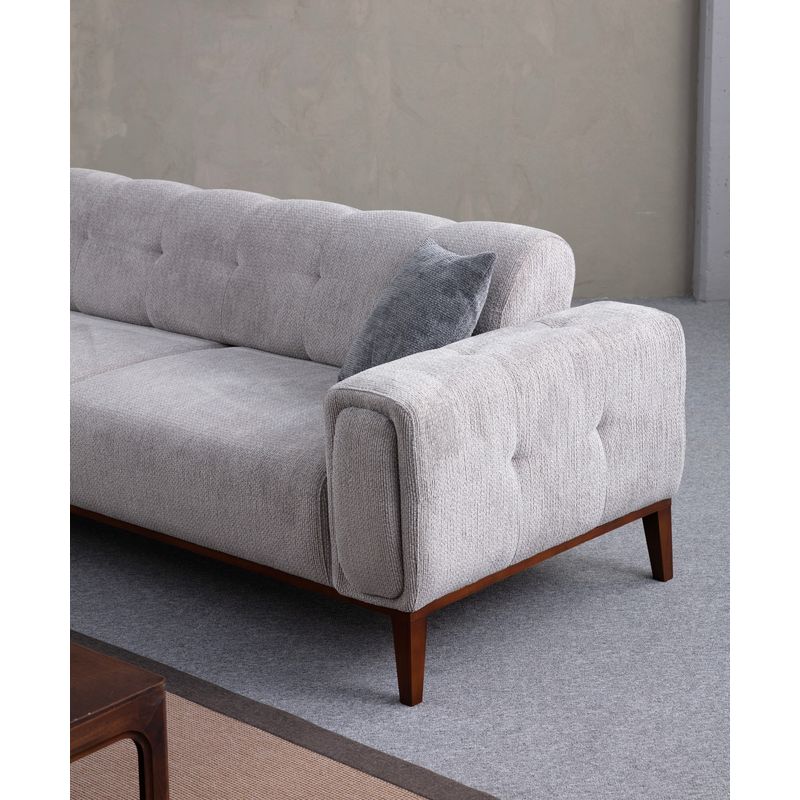 Casa si Gradina - Mobilier - Canapele si coltare - Coltare - Coltar, Atelier Del Sofa, lemn de fag si pal, gri deschis, 260x300x95 cm - Infinity.ro