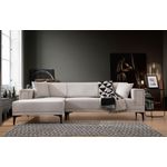 Casa si Gradina - Mobilier - Canapele si coltare - Coltare - Coltar extensibil, Hanah Home, lemn fag si pal, ecru, 140x250 cm - Infinity.ro