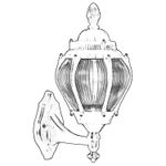 Casa si Gradina - Corpuri si surse de iluminat - Iluminat exterior - Lanterne - Lampa de perete exterior, Opviq, abs, negru, 40x27x20 cm, ip65 - Infinity.ro