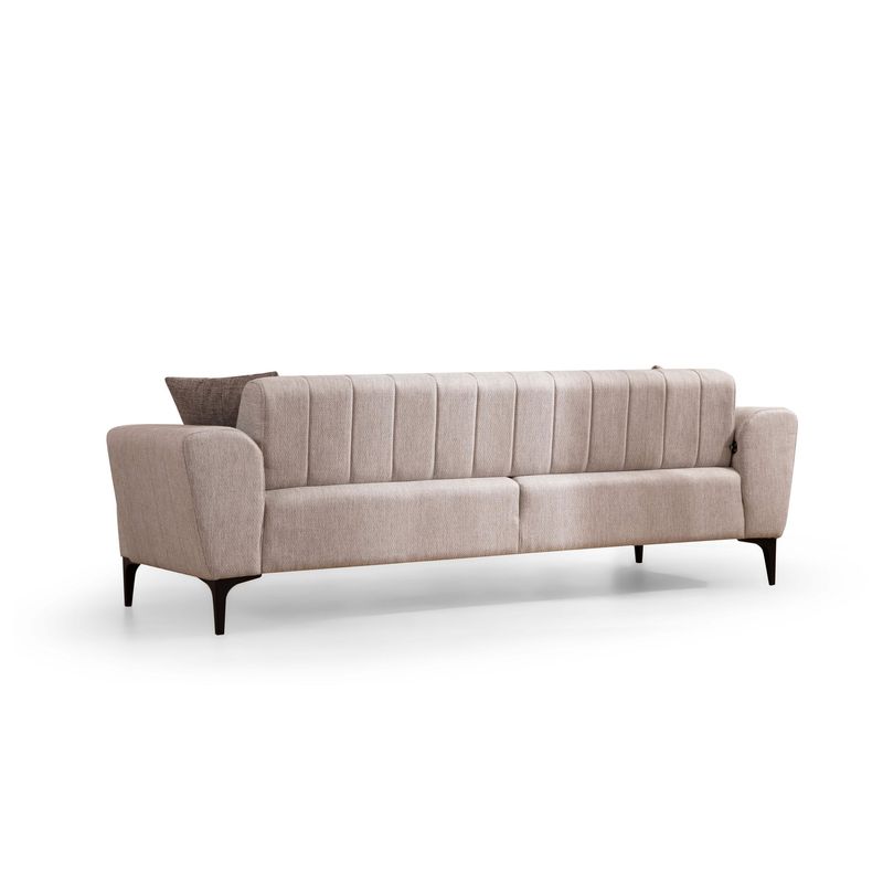 Casa si Gradina - Mobilier - Canapele si coltare - Canapele - Canapea extensibila 3 locuri, Atelier Del Sofa, lemn de fag, bej, 230x95x77 cm - Infinity.ro