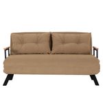 Casa si Gradina - Mobilier - Canapele si coltare - Canapele - Canapea extensibila, Atelier Del Sofa, metal, poliester, maro deschis, 175x133 cm - Infinity.ro