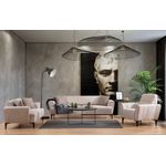 Casa si Gradina - Mobilier - Canapele si coltare - Canapele - Canapea extensibila 3 locuri, Atelier Del Sofa, lemn de fag, bej, 230x95x77 cm - Infinity.ro
