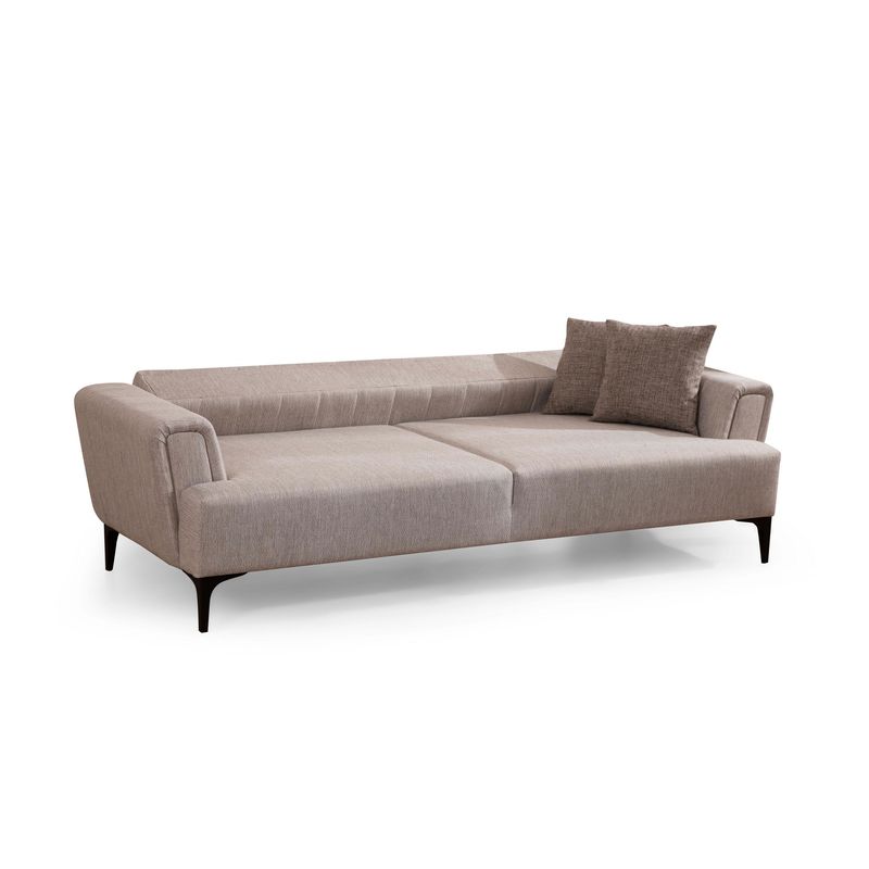 Casa si Gradina - Mobilier - Canapele si coltare - Canapele - Canapea extensibila 3 locuri, Atelier Del Sofa, lemn de fag, bej, 230x95x77 cm - Infinity.ro