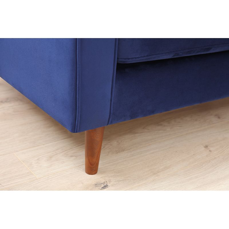 Casa si Gradina - Mobilier - Canapele si coltare - Canapele - Canapea 3 locuri, Atelier Del Sofa, lemn fag, albastru marin, 215x90x70 cm - Infinity.ro