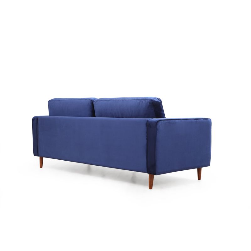 Casa si Gradina - Mobilier - Canapele si coltare - Canapele - Canapea 3 locuri, Atelier Del Sofa, lemn fag, albastru marin, 215x90x70 cm - Infinity.ro