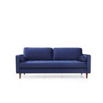 Casa si Gradina - Mobilier - Canapele si coltare - Canapele - Canapea 3 locuri, Atelier Del Sofa, lemn fag, albastru marin, 215x90x70 cm - Infinity.ro