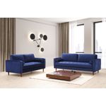 Casa si Gradina - Mobilier - Canapele si coltare - Canapele - Canapea 3 locuri, Atelier Del Sofa, lemn fag, albastru marin, 215x90x70 cm - Infinity.ro