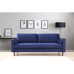 Casa si Gradina - Mobilier - Canapele si coltare - Canapele - Canapea 3 locuri, Atelier Del Sofa, lemn fag, albastru marin, 215x90x70 cm - Infinity.ro