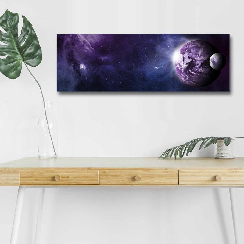 Casa si Gradina - Electrice - Tablouri electrice si accesorii - Tablou canvas cu led, Wallxpert, piele intoarsa, multicolor, 30x90 cm, 254LED4303 - Infinity.ro