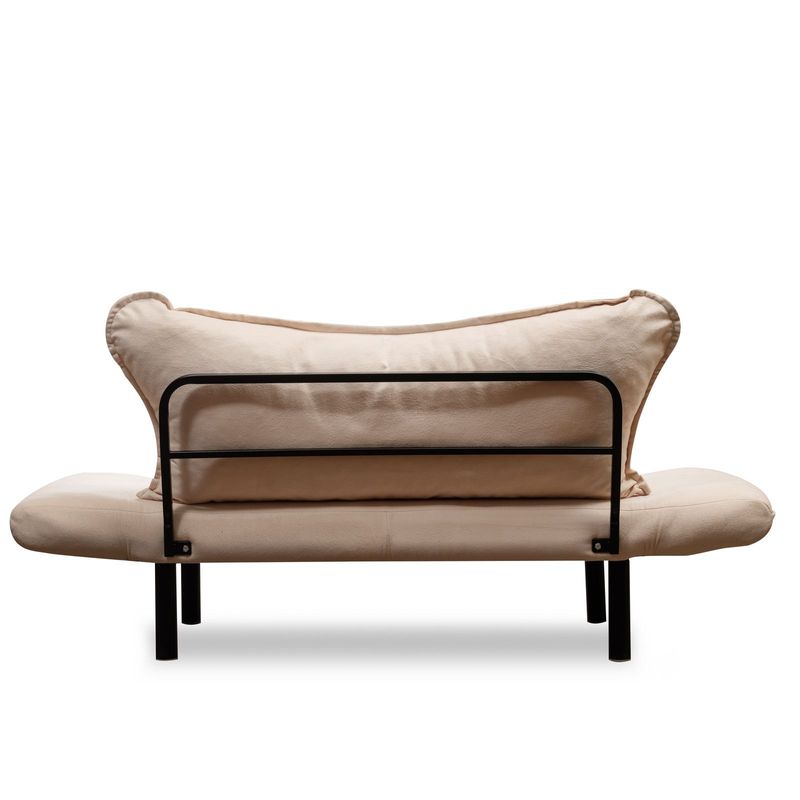 Casa si Gradina - Mobilier - Canapele si coltare - Canapele - Canapea extensibila, Hanah Home, metal, crem, 150x75x70 cm - Infinity.ro
