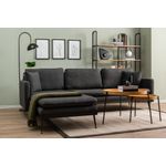 Casa si Gradina - Mobilier - Canapele si coltare - Coltare - Coltar, Atelier Del Sofa, metal si stofa tip in, gri inchis, 245x180 cm - Infinity.ro
