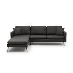 Casa si Gradina - Mobilier - Canapele si coltare - Coltare - Coltar, Atelier Del Sofa, metal si stofa tip in, gri inchis, 245x180 cm - Infinity.ro