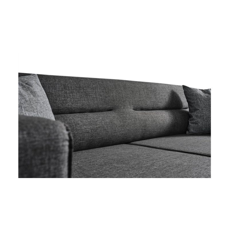 Casa si Gradina - Mobilier - Canapele si coltare - Canapele - Canapea extensibila, Atelier Del Sofa, lemn fag, antracit, 222x92x74 cm - Infinity.ro