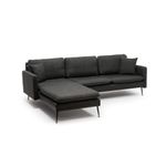 Casa si Gradina - Mobilier - Canapele si coltare - Coltare - Coltar, Atelier Del Sofa, metal si stofa tip in, gri inchis, 245x180 cm - Infinity.ro
