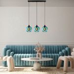 Casa si Gradina - Corpuri si surse de iluminat - Lustre si pendule - Candelabru, Opviq, metal, albastru, 70x20x120 cm - Infinity.ro
