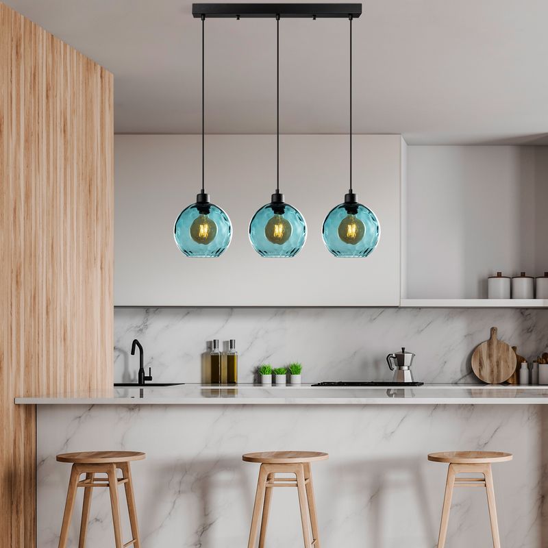 Casa si Gradina - Corpuri si surse de iluminat - Lustre si pendule - Candelabru, Opviq, metal, albastru, 70x20x120 cm - Infinity.ro