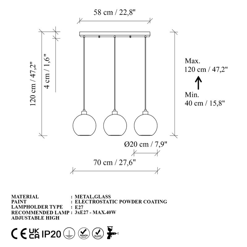 Casa si Gradina - Corpuri si surse de iluminat - Lustre si pendule - Candelabru, Opviq, metal, albastru, 70x20x120 cm - Infinity.ro
