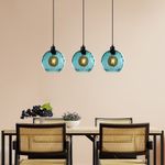 Casa si Gradina - Corpuri si surse de iluminat - Lustre si pendule - Candelabru, Opviq, metal, albastru, 70x20x120 cm - Infinity.ro