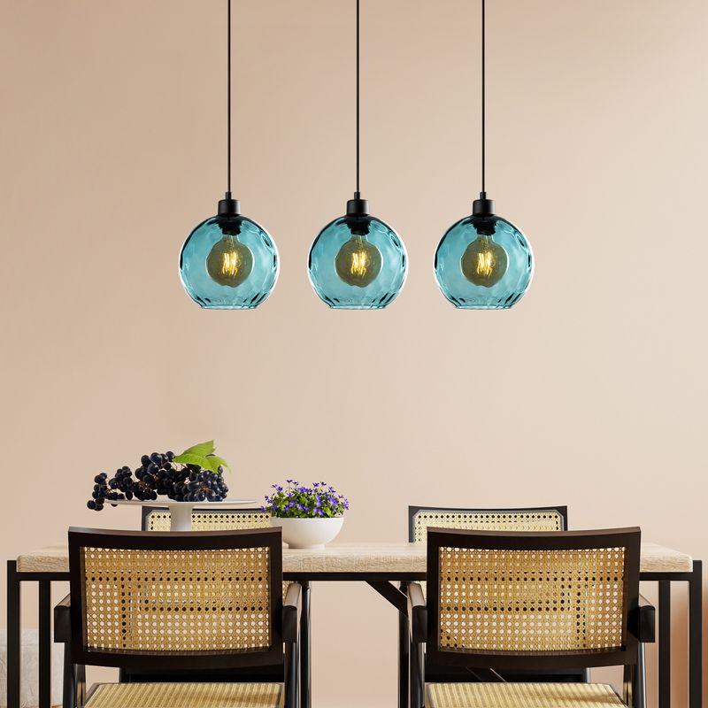Casa si Gradina - Corpuri si surse de iluminat - Lustre si pendule - Candelabru, Opviq, metal, albastru, 70x20x120 cm - Infinity.ro