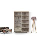 Casa si Gradina - Mobilier - Dulapuri si sifoniere - Sifoniere - Sifonier, Hanah Home, pal melaminat, stejar, 120x60x216 cm - Infinity.ro