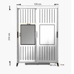 Casa si Gradina - Mobilier - Dulapuri si sifoniere - Sifoniere - Sifonier, Hanah Home, pal melaminat, stejar, 120x60x216 cm - Infinity.ro