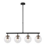 Casa si Gradina - Corpuri si surse de iluminat - Lustre si pendule - Candelabru, Opviq, metal, negru si antic, 70x15x43-87 cm - Infinity.ro