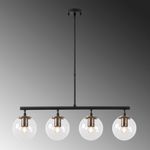 Casa si Gradina - Corpuri si surse de iluminat - Lustre si pendule - Candelabru, Opviq, metal, negru si antic, 70x15x43-87 cm - Infinity.ro
