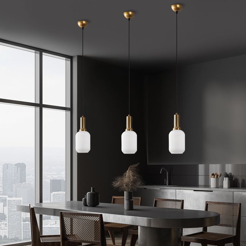 Casa si Gradina - Corpuri si surse de iluminat - Lustre si pendule - Candelabru, Opviq, metal, auriu, 13x13x118 cm - Infinity.ro