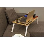 Casa si Gradina - Mobilier - Mese si birouri - Birouri - Birou pentru laptop, Hanah Home, pal melaminat, pin atlantic si negru, 60x35x24.5 cm - Infinity.ro