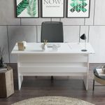 Casa si Gradina - Mobilier - Mese si birouri - Birouri - Birou de studiu, Hanah Home, pal melaminat, alb, 140x60x73.8 cm - Infinity.ro