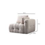 Casa si Gradina - Mobilier - Canapele si coltare - Canapele - Canapea 1 loc, Atelier Del Sofa, lemn de fag, bej, 100x100x65 cm - Infinity.ro