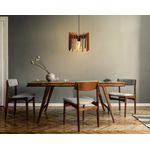 Casa si Gradina - Corpuri si surse de iluminat - Lustre si pendule - Candelabru, Opviq, mdf, nuc, design zigzag, 55 cm - Infinity.ro