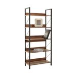 Casa si Gradina - Mobilier - Biblioteci si rafturi - Biblioteci - Biblioteca, Hanah Home, pal melaminat, nuc, 73x35x172 cm - Infinity.ro