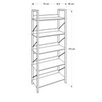 Casa si Gradina - Mobilier - Biblioteci si rafturi - Biblioteci - Biblioteca, Hanah Home, pal melaminat, nuc, 73x35x172 cm - Infinity.ro