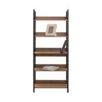 Casa si Gradina - Mobilier - Biblioteci si rafturi - Biblioteci - Biblioteca, Hanah Home, pal melaminat, nuc, 73x35x172 cm - Infinity.ro