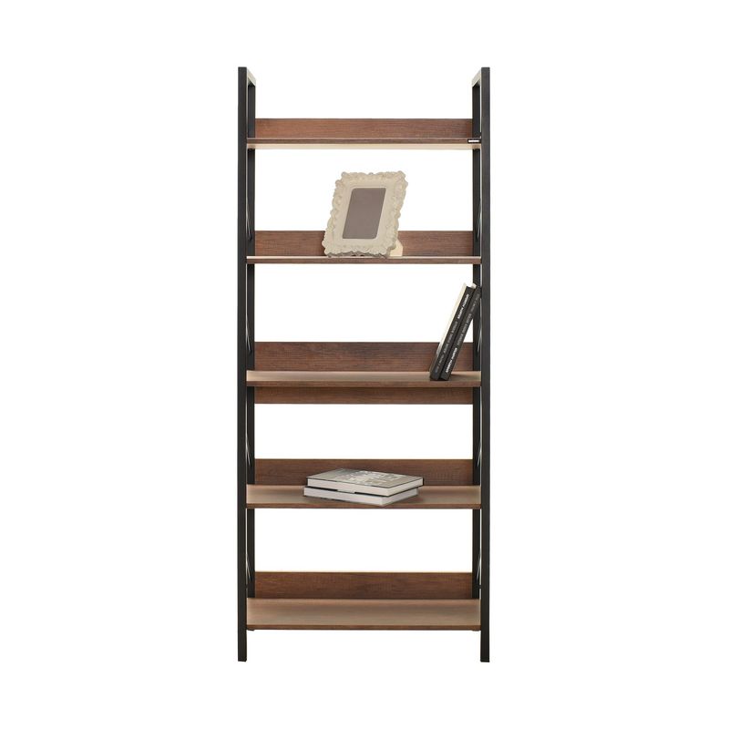 Casa si Gradina - Mobilier - Biblioteci si rafturi - Biblioteci - Biblioteca, Hanah Home, pal melaminat, nuc, 73x35x172 cm - Infinity.ro
