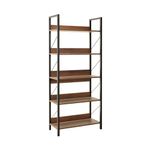 Casa si Gradina - Mobilier - Biblioteci si rafturi - Biblioteci - Biblioteca, Hanah Home, pal melaminat, nuc, 73x35x172 cm - Infinity.ro