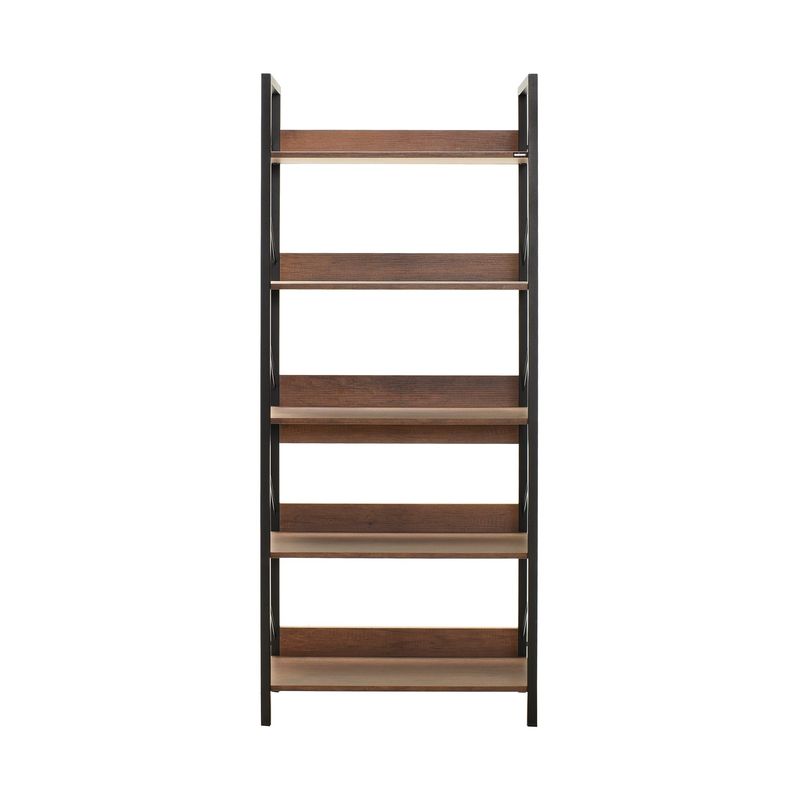 Casa si Gradina - Mobilier - Biblioteci si rafturi - Biblioteci - Biblioteca, Hanah Home, pal melaminat, nuc, 73x35x172 cm - Infinity.ro