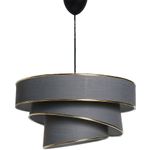 Casa si Gradina - Corpuri si surse de iluminat - Lustre si pendule - Candelabru, Opviq, bumbac, antracit auriu, 40x40x72 cm - Infinity.ro