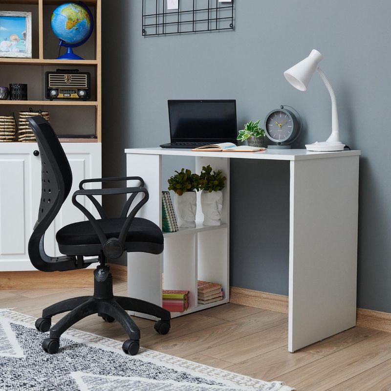 Casa si Gradina - Mobilier - Mese si birouri - Birouri - Birou, Hanah Home, pal melaminat, alb, 90x50x74.4 cm - Infinity.ro