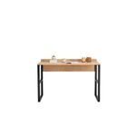 Casa si Gradina - Mobilier - Mese si birouri - Birouri - Birou de studiu, Hanah Home, pal melaminat, safir negru, 120x60x75 cm - Infinity.ro