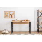Casa si Gradina - Mobilier - Mese si birouri - Birouri - Birou de studiu, Hanah Home, pal melaminat, safir negru, 120x60x75 cm - Infinity.ro