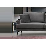 Casa si Gradina - Mobilier - Canapele si coltare - Canapele - Canapea 3 locuri, Hanah Home, lemn fag si pal, gri, 205x90x88 cm - Infinity.ro