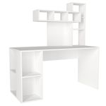 Casa si Gradina - Mobilier - Mese si birouri - Birouri - Birou de studiu, Hanah Home, pal melaminat, alb, 140x60x153.8 cm - Infinity.ro