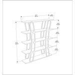 Casa si Gradina - Mobilier - Biblioteci si rafturi - Biblioteci - Biblioteca, Hanah Home, pal melaminat, negru si auriu, 120x25x120 cm - Infinity.ro