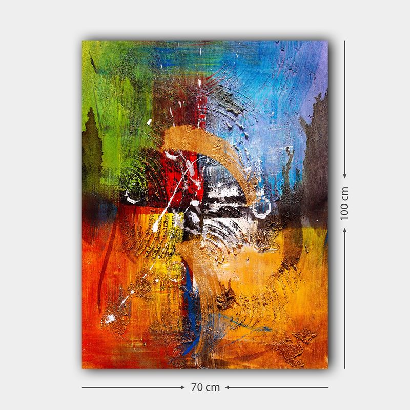 Casa si Gradina - Decoratiuni - Tablouri - Tablou decorativ, Wallxpert, panza, multicolor, 70x100 cm, rama lemn, 441HPE1414 - Infinity.ro