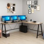 Casa si Gradina - Mobilier - Mese si birouri - Birouri - Birou de studiu, Hanah Home, pal melaminat, dore, 180x60x76 cm - Infinity.ro